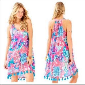 Lilly Pulitzer Roxi Dress Coral Reef I'm So Jelly Sz XS